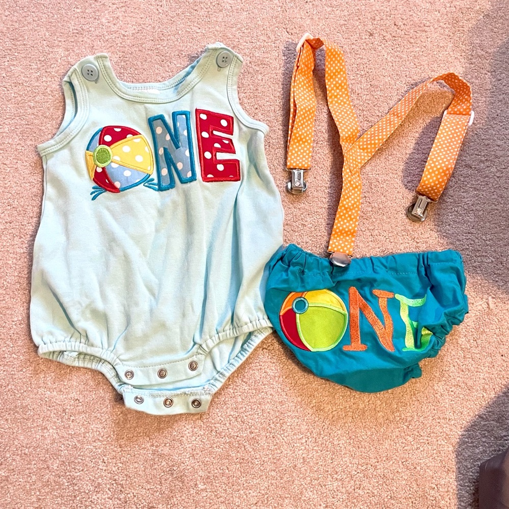 ONE Beach Theme Birthday Outfit